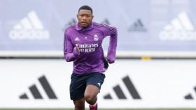 Alaba, Kroos y Modric, en un entrenamiento del Real Madrid