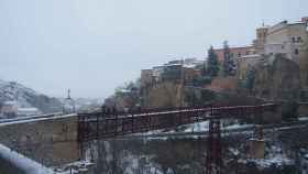 Nieve en Cuenca. Imagen de archivo