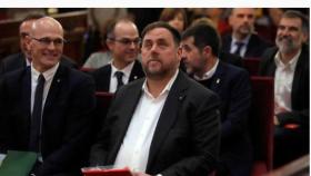 Junqueras, durante el juicio del 'procés'./