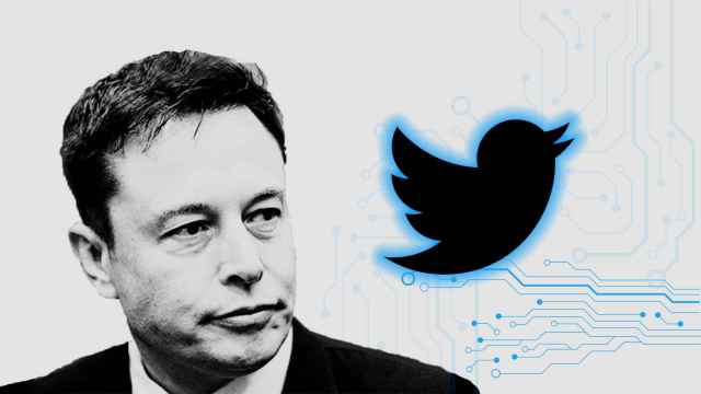 Fotomontaje con la cara de Musk y el logo de Twitter.