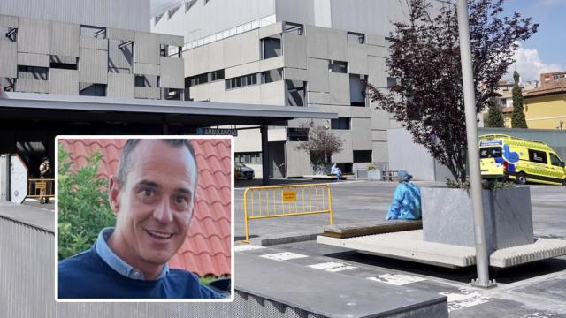 David Maroto y el Hospital Clínico de Valladolid de fondo