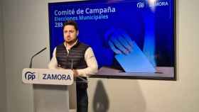 El portavoz del Comité de Campaña del PP de Zamora, Sergio de Fuentes