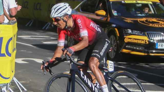 Nairo Quintana durante una etapa del Tour de Francia