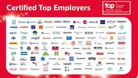 Logos de las empresas top employers.