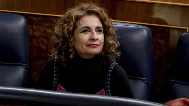 María Jesús Montero, ministra de Hacienda y Función Pública, este martes, en el Congreso.