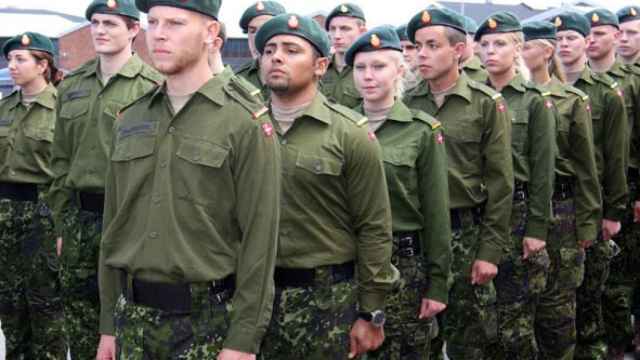 Mujeres en el ejército de Dinamarca.