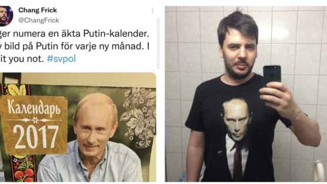Imágenes de Frick compartiendo propaganda pro Putin.