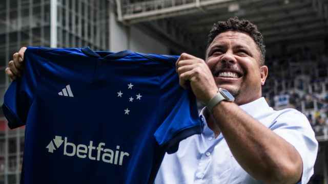 Ronaldo con la camiseta del Cruzeiro