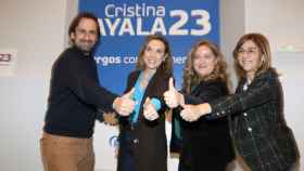 Cuca Gamarra junto a Cristina Ayala en el acto de hoy en Burgos