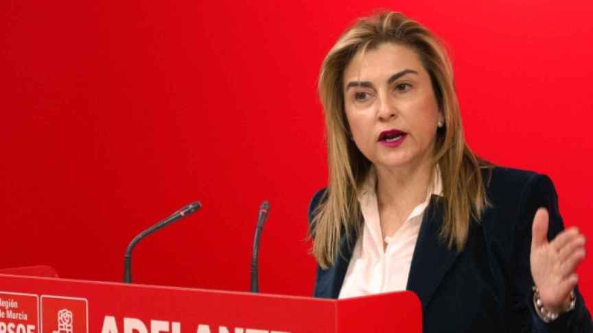 La portavoz y vicesecretaria general del PSOE en la Región de Murcia, Carmina Fernández.