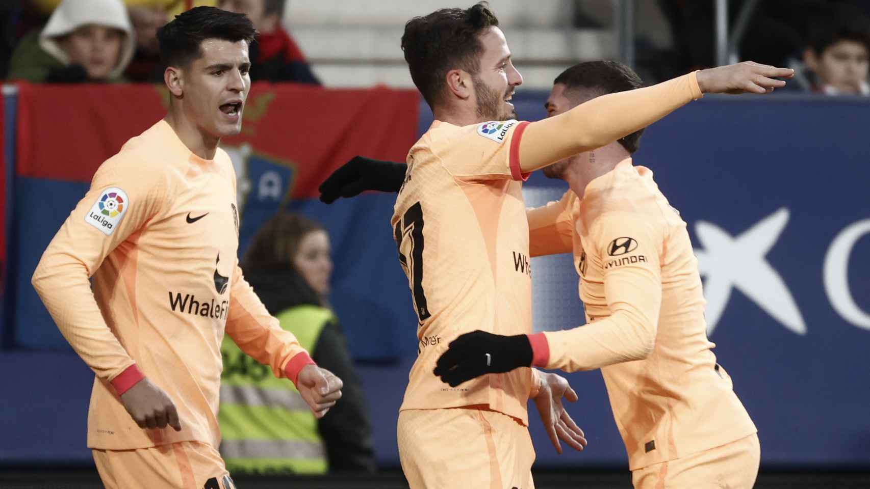 Saúl Ñíguez celebra un gol contra Osasuna