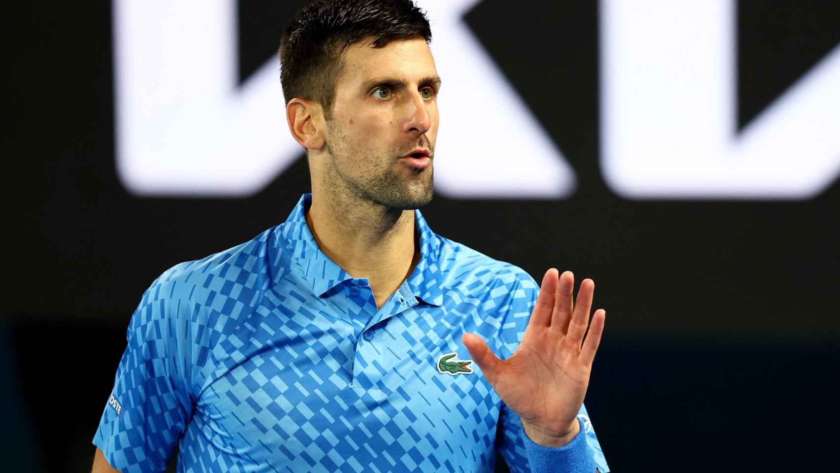 Djokovic, en la final del Abierto de Australia.