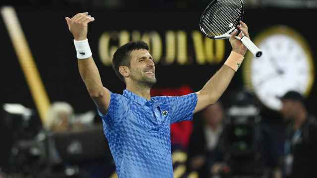 Novak Djokovic celebra su victoria en Australia.