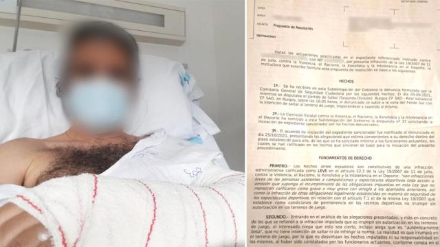 Ernesto en el hospital tras la caída y la propuesta de sanción