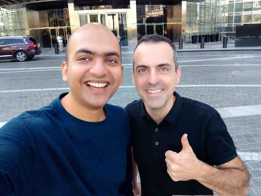 Jain con Hugo Barra que trabajó para Xiaomi hace años