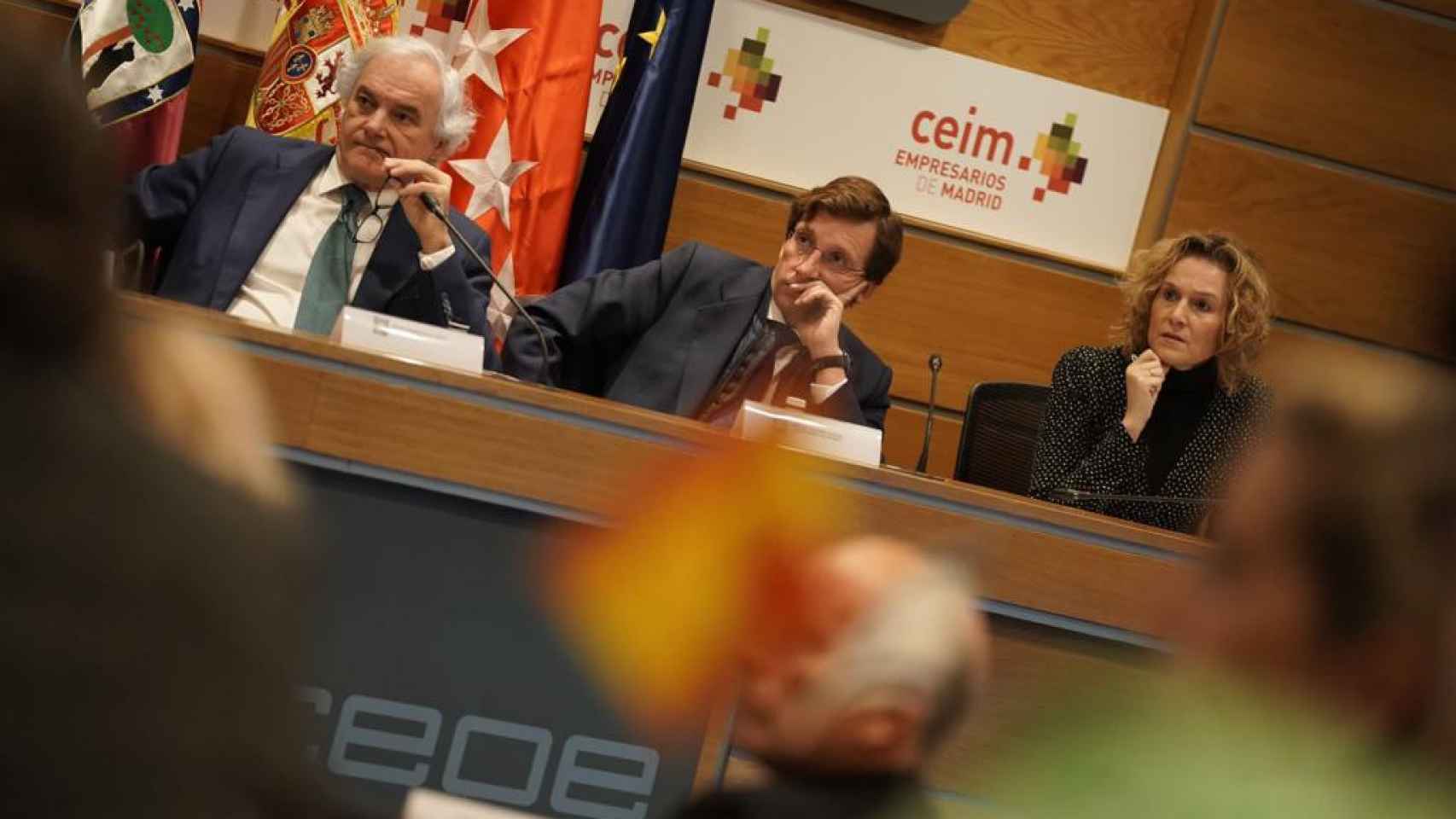 El alcalde de Madrid, José Luis Martínez-Almeida, durante la cumbre. FOTO: CEIM.