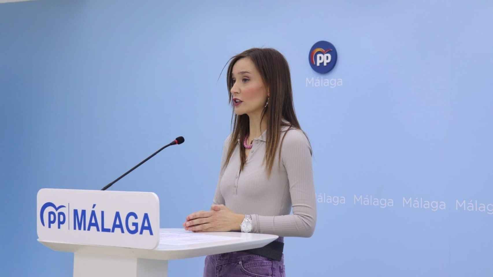 La portavoz del Partido Popular en Málaga, Elisa Pérez de Siles, en una imagen  de archivo.