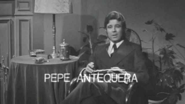 Pepe Antequera, en uno de sus trabajos para TVE