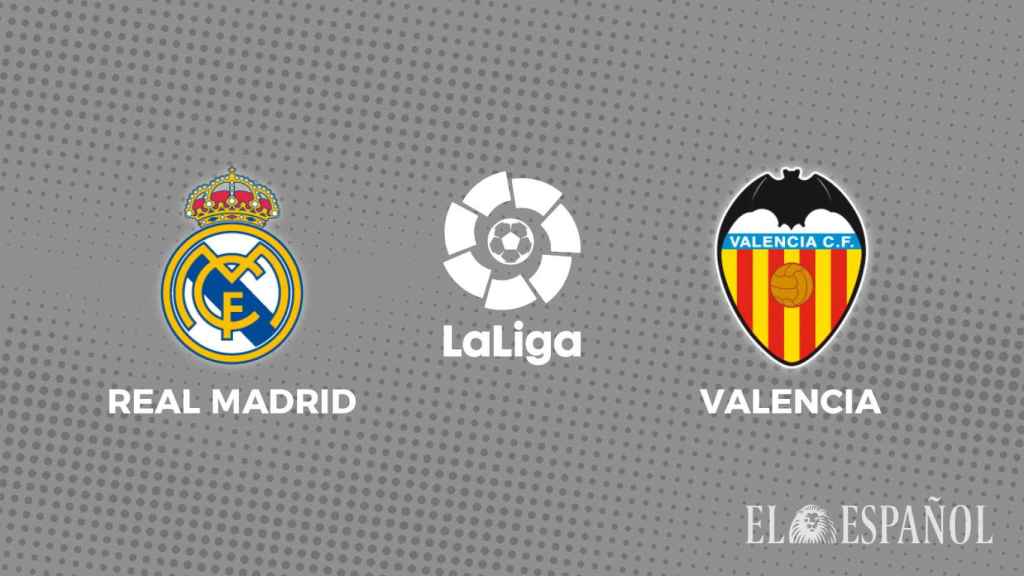 Cartel del Real Madrid - Valencia de La Liga 2022/2023