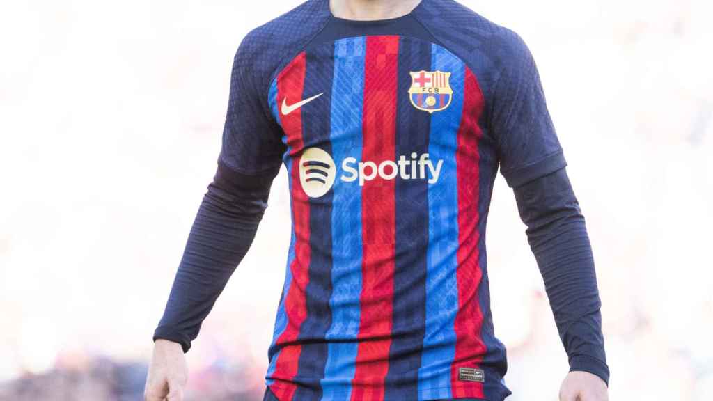 Gavi, en un partido del FC Barcelona durante la temporada 2022/2023