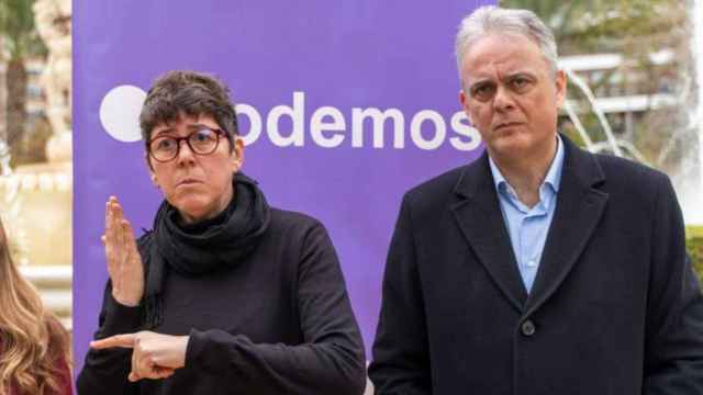 Pilar Lima y Héctor Illueca, candidatos de Unides Podem a la alcaldía de Valencia y la presidencia de la Comunidad Valenciana. EE