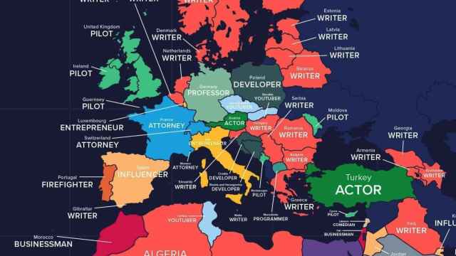 Mapa de las búsquedas en Europa.
