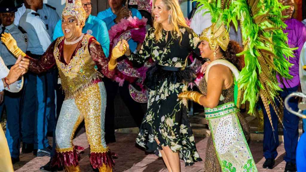 La Reina, en el carnaval de Aruba.