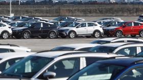 Imagen de una campa de coches en una fábrica española.