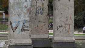 Restos del Muro de Berlín en Madrid.