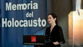 La presidenta durante su intervención en el acto.