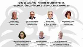 Intervinientes en el Foro ‘La solución autónoma de conflictos laborales’ que organiza EL ESPAÑOL-Noticias de Castilla y León junto al CESCyL