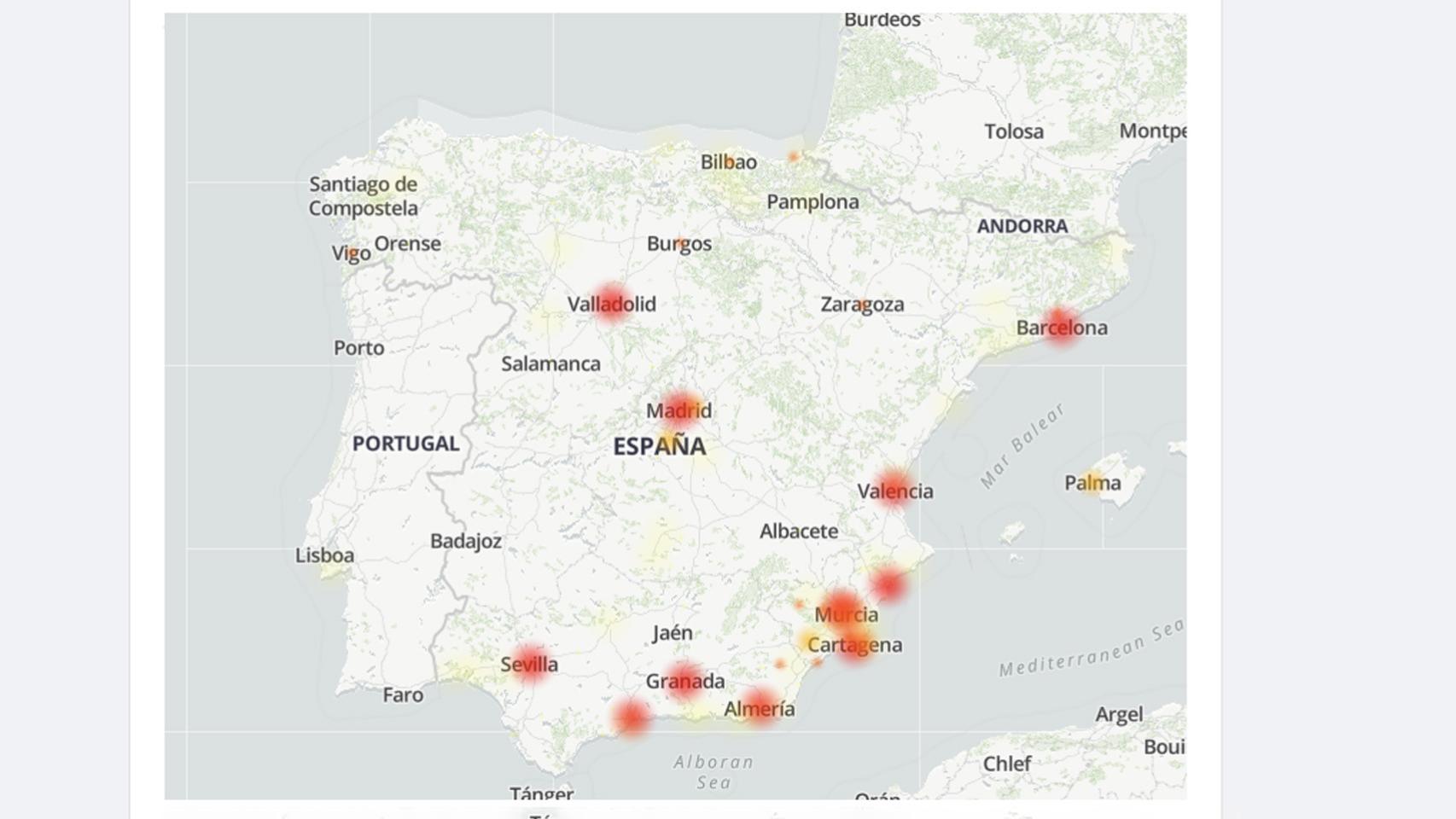 Caída de internet en España: qué ha pasado, El corte de una línea de fibra  óptica deja sin internet ni teléfono a miles de clientes de Jazztel,  Vodafone o Yoigo