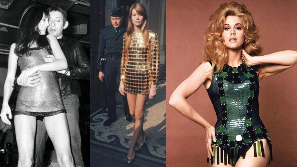 De izda a dcha.: Jane Birkin, bailando con Serge Gainsbourg; Françoise Hardy y Jane Fonda.
