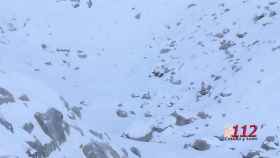 Rescate del montañero en el pico Almanzor.