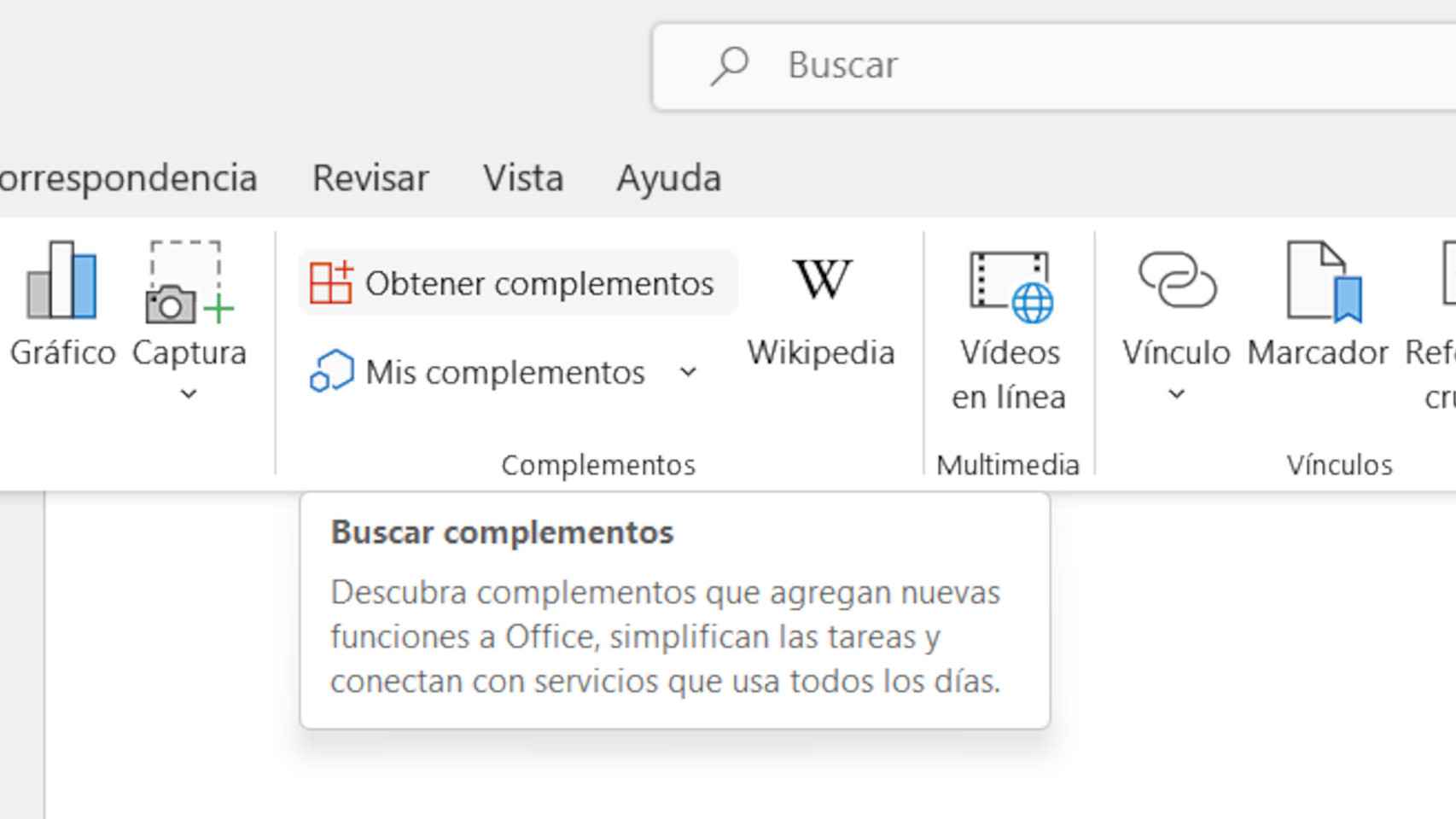 Instalación de complementos en Microsoft Word