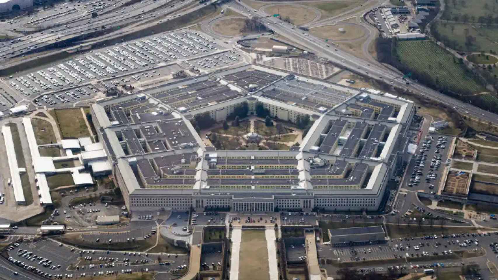Vista aérea del Pentágono de EEUU.