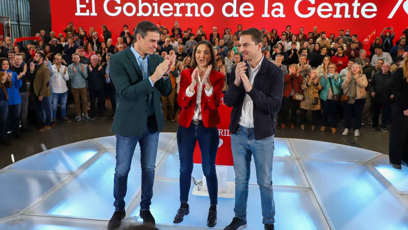 Sánchez se olvida del 'sí es sí' pero presenta a Maroto como la candidata del Madrid feminista
