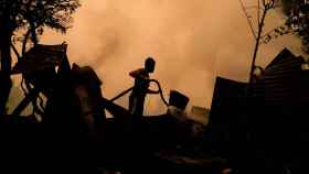 Incendio quema partes de zonas rurales en Santa Juana.