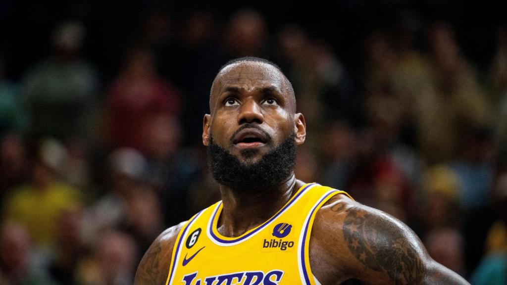 LeBron James, en un partido de Los Angeles Lakers de la NBA 2022/2023