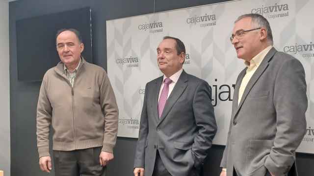 Manuel Morquillas, Ramón Sobremonte y José María Calzada, en la presentación del Boletín de Coyuntura Económica