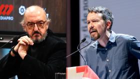 El magnate Jaume Roures y el exvicepresidente del Gobierno Pablo Iglesias.