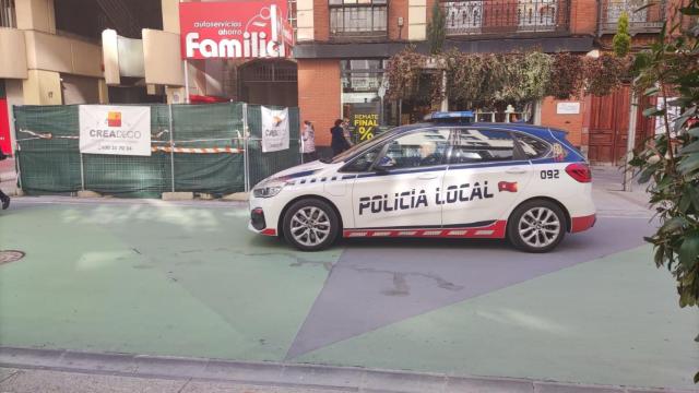 Un coche de la Policía Local de León