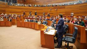 Imagen del pleno de las Cortes de este martes.