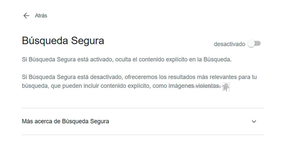 Búsqueda Segura en Google