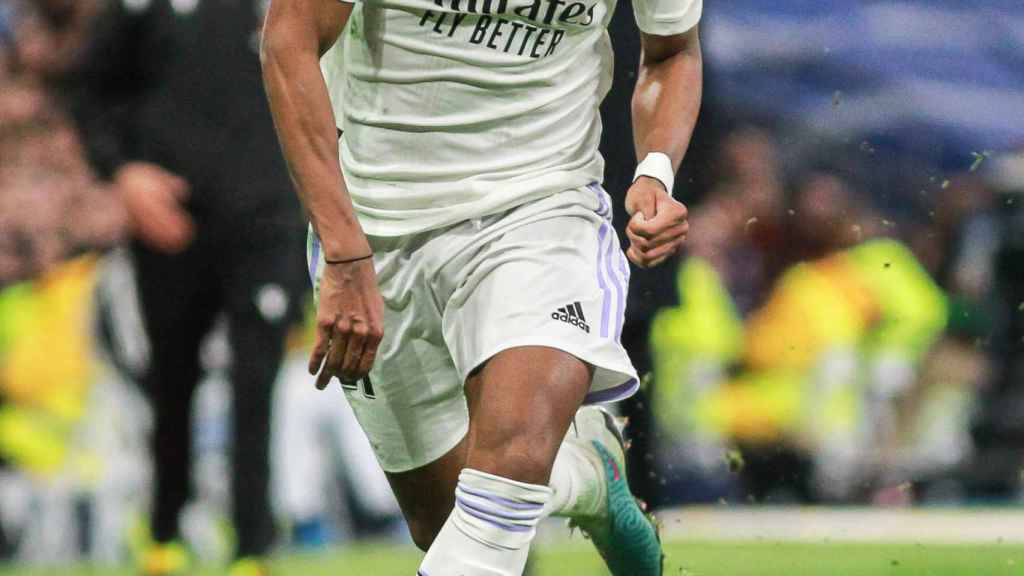 Rodrygo Goes, en un partido del Real Madrid de la temporada 2022/2023