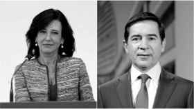 La presidenta del Santander, Ana Botín, y el presidente de BBVA, Carlos Torres.