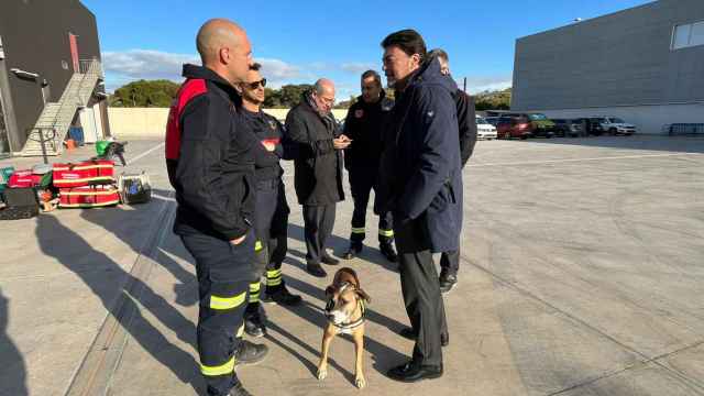 Rafael Arnau y Ángel Moratalla se incorporan con perros adiestrados al dispositivo de búsqueda y rescate organizado por el  GEA.