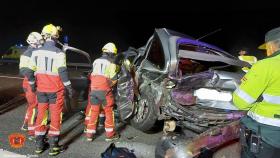 Colisión de dos vehículos en Mascaraque (Toledo)