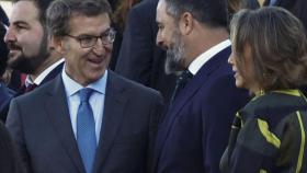 Feijóo y Abascal, en la celebración del pasado 12 de octubre.