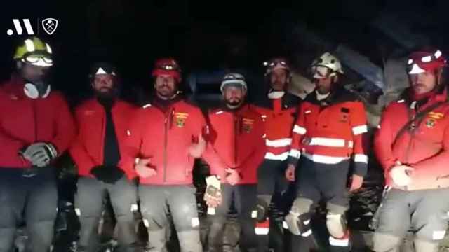 Los bomberos de Málaga en Turquía.